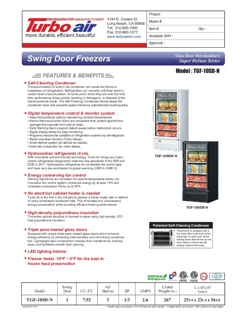 turbo-air-tgf-10sd-n-freezer-merchandiser-115v-glass-door-one-section-specs-260726ylvspg.pdf