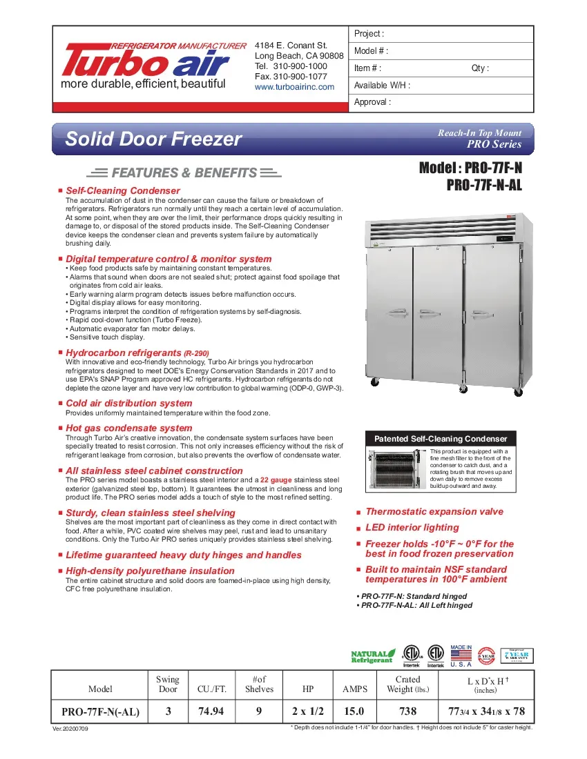 turbo-air-pro-77f-n-freezer-reach-in-115v-three-section-self-contained-spec-260726feni6h.pdf