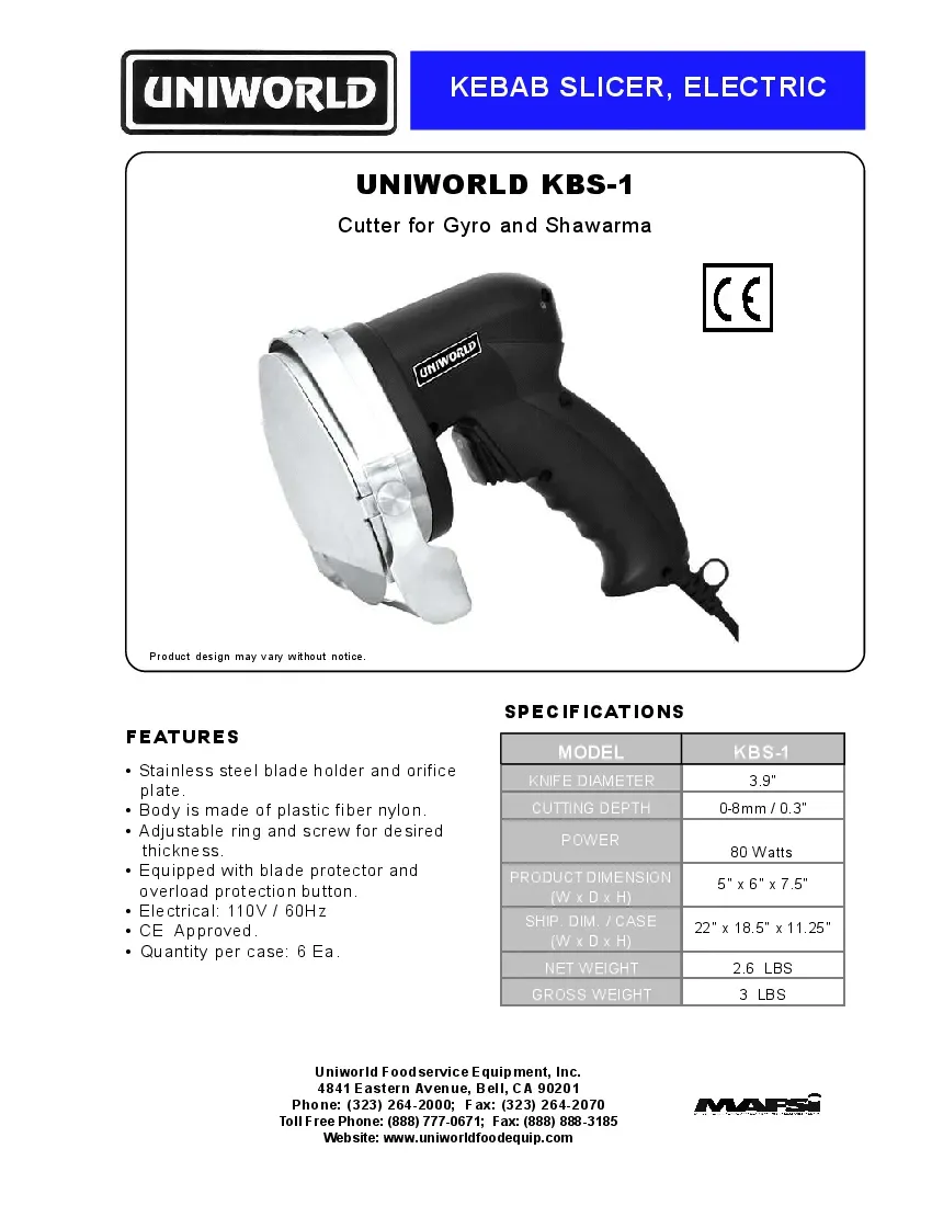 uniworld-foodservice-equipment-kbs-1-gyro-slicer-electric-plastic-specsheet-260726jgmh2e.pdf