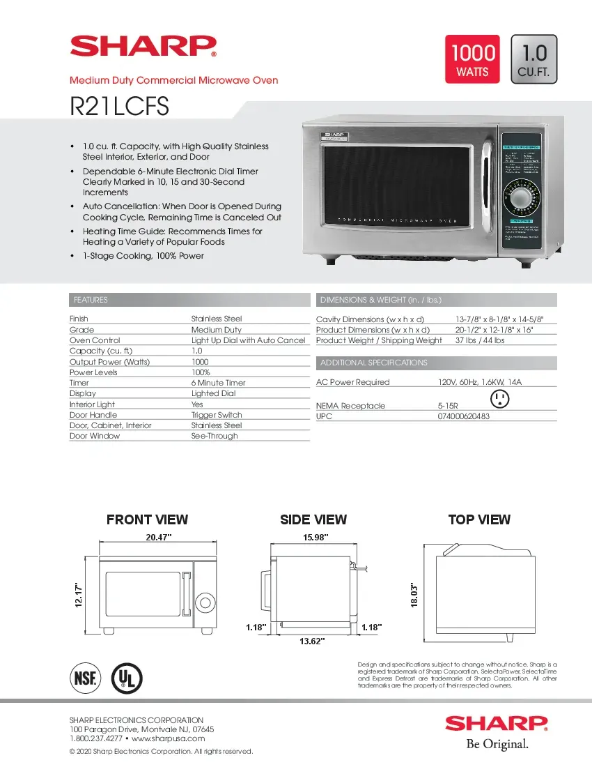 sharp-r21lcfs-microwave-oven-120v-medium-duty-1000-watts-specsheet-260726w4ph7s.pdf