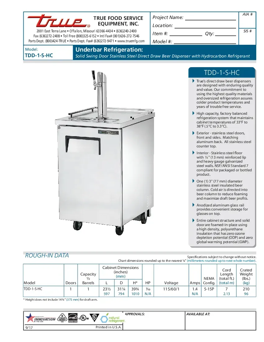 true-manufacturing-tdd-1-s-hc-draft-beer-cooler-115v-23-1-2-w-31-25-d-specs-260726eelczt.pdf