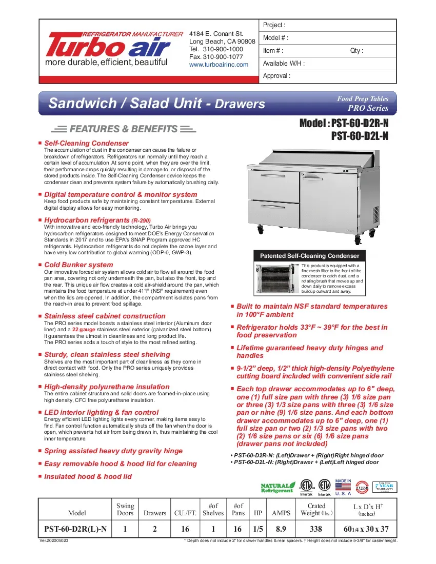 turbo-air-pst-60-d2r-n-prep-tables-60-25-w-specsheet-260820yglfjl.pdf