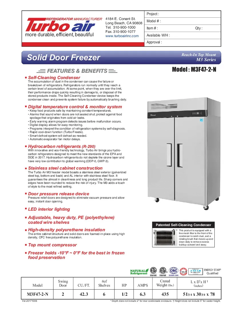 turbo-air-m3f47-2-n-freezer-reach-in-115v-two-section-self-contained-specsh-260726kmfqml.pdf