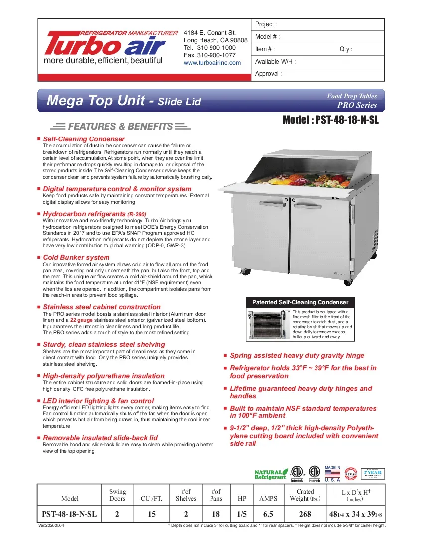 turbo-air-pst-48-18-n-sl-prep-tables-48-25-w-specsheet-2607264ysl7p.pdf