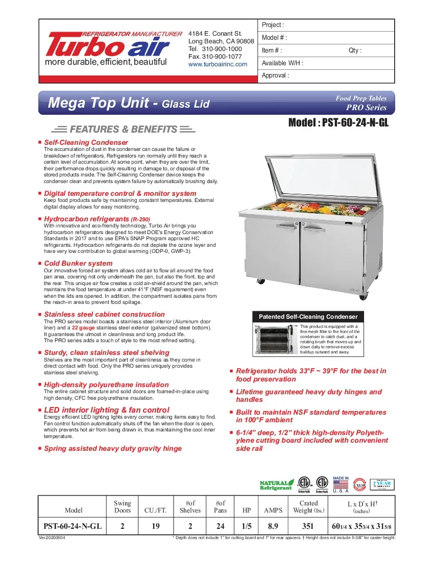 turbo-air-pst-60-24-n-gl-prep-tables-60-25-w-specsheet-260726ybk3u0.pdf