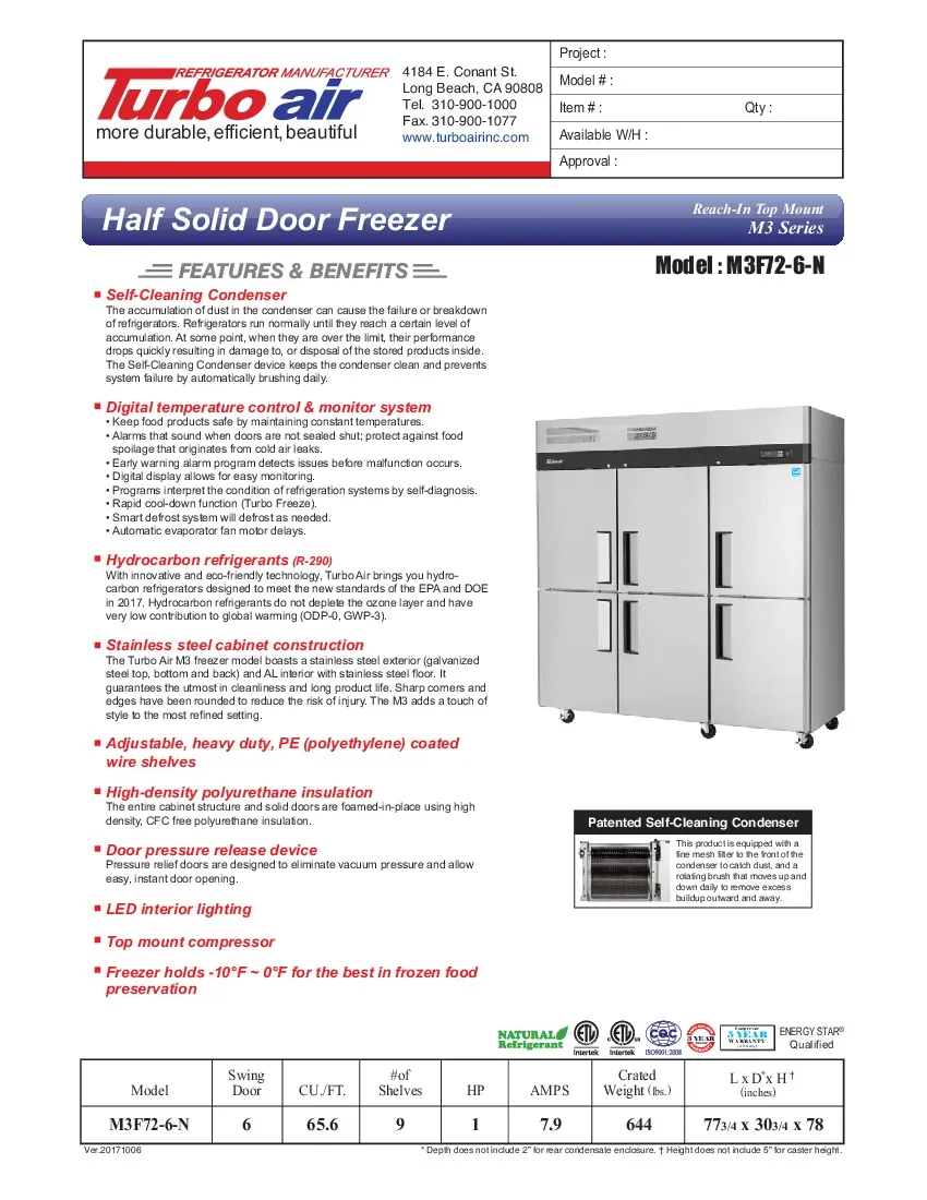 turbo-air-m3f72-6-n-freezer-reach-in-115v-three-section-self-contained-spec-260726bpo1p1.pdf