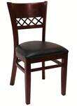 American Tables & Seating , 561-GR6, Cross Back, Wood Chair