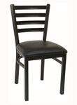 American Tables & Seating , 77-BVS, Ladder Back, Metal Chair