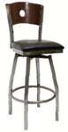 American Tables & Seating , 77CA-BSS-SWS, Ladder Back, Metal Chair