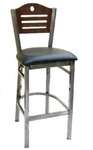 American Tables & Seating , 77CB-BS-BVS, Ladder Back, Metal Chair