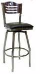 American Tables & Seating , 77CB-BSS-BVS, Ladder Back, Metal Chair