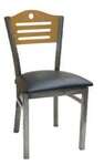 American Tables & Seating , 77CB-SWS, Ladder Back, Metal Chair