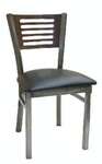 American Tables & Seating , 77CE-SWS, Ladder Back, Metal Chair