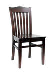 American Tables & Seating , 830-SWS, Slat Back, Wood Chair