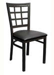 American Tables & Seating , 85-BVS, Nine Grid Back , Metal Chair