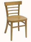 American Tables & Seating , 850-GR4, Rounded Ladder Back, Wood Chair