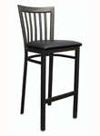 American Tables & Seating , 87-BS-VS, Slat Back , Metal Barstool