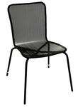 American Tables & Seating , 92-B, Mesh Square Back, Black Outdoor Chair