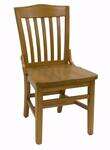 American Tables & Seating , 930-GR5, Slat Back, Schoolhouse Beech Wood Chair