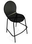 American Tables & Seating , 94-BS, Mesh Round Back, Black Outdoor Barstool