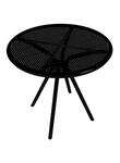 American Tables & Seating , AB36, Fine Mesh Top Round, Outdoor Table