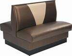 American Tables & Seating , AD-42VN-GR4, V-Shape Back, Double Booth
