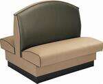 American Tables & Seating , AD-48-F-GR5, Fan Back, Double Booth