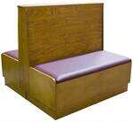 American Tables & Seating , AD-48WBB-PSD-GR6, Bead Board Back-Platform Seat, Double Booth