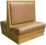 American Tables & Seating , AD36-W-SS-D-GR5, Plain Back-Standard Seat, Double Booth