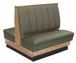 American Tables & Seating , AD42-66W-GR6, Alex Style-Wood, Double Booth
