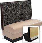 American Tables & Seating , AS-363-W-GR6, 3-Channel Back, Wall Bench