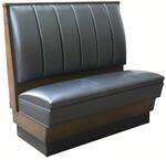 American Tables & Seating , AS-366-D-GR4, 6 Channel Back, Single Booth