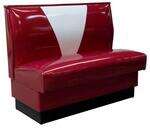 American Tables & Seating , AS-36VN-12-GR5, V-Shape Back, Single Booth