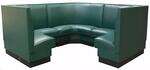 American Tables & Seating , AS-42-34-GR4, Plain Back, Single Booth
