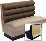 American Tables & Seating , AS-42HO-W-GR4, Horizontal Channel Back, Wall Bench
