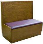 American Tables & Seating , AS-48WBB-PS-GR4, Bead Board Back-Platform Seat, Single Booth