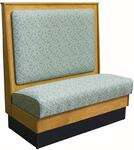 American Tables & Seating , AS36-W-SS-GR4, Plain Back-Standard Seat, Single Booth