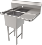 American Tables & Seating , MET-SE-15151R, Compartment Sinks