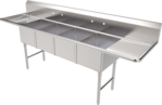 American Tables & Seating , MET-SE-16204D18, Compartment Sinks