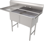 American Tables & Seating , MET-SE-18182L, Compartment Sinks