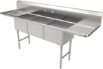 American Tables & Seating , MET-SE-18183D, Compartment Sinks