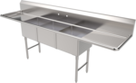American Tables & Seating , MET-SE-18183D24, Compartment Sinks