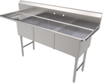 American Tables & Seating , MET-SE-18183L, Compartment Sinks