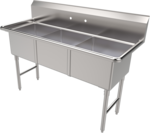 American Tables & Seating , MET-SE-18183N, Compartment Sinks