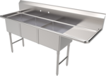 American Tables & Seating , MET-SE-18183R, Compartment Sinks