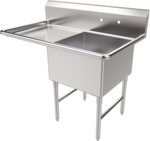 American Tables & Seating , MET-SEH-24241L, Compartment Sinks
