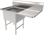 American Tables & Seating , MET-SEH-24241R, Compartment Sinks