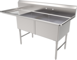American Tables & Seating , MET-SEH-24242L, Compartment Sinks