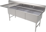 American Tables & Seating , MET-SEH-24243L, Compartment Sinks