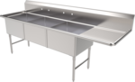 American Tables & Seating , MET-SEH-24243R, Compartment Sinks